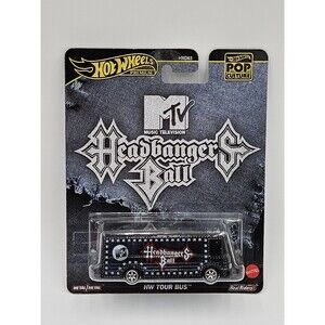 2025 Hot Wheels Premium Pop Culture MTV Headbangers Ball HW Tour Bus New HXD63